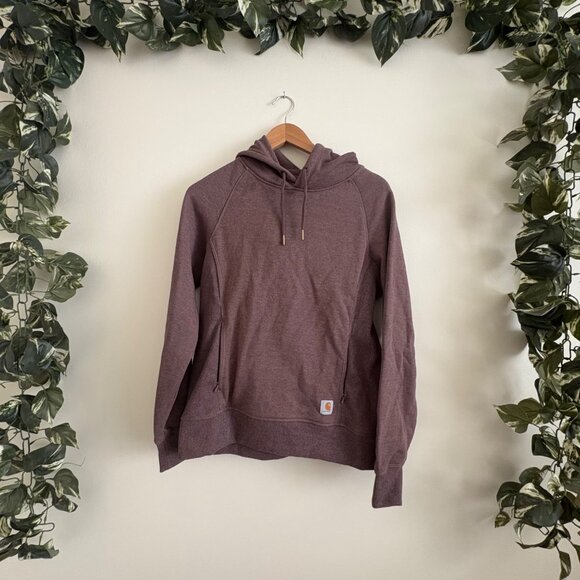 Carhartt Tops - Carhartt Pullover Midweight Hooded Jacket Purple Mauve Women’s Size S